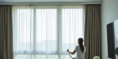 Delicate sheer drape cleaning woodpark-nsw Matty Curtain Cleaning